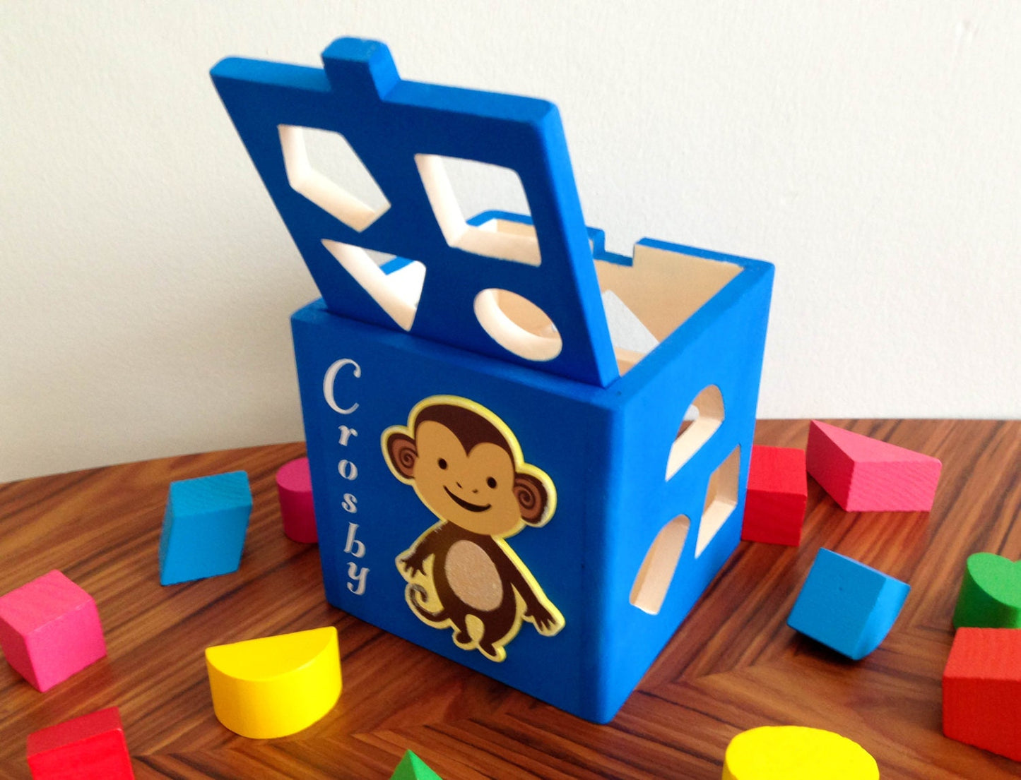 Monkey wooden baby toys / handmade toys in USA