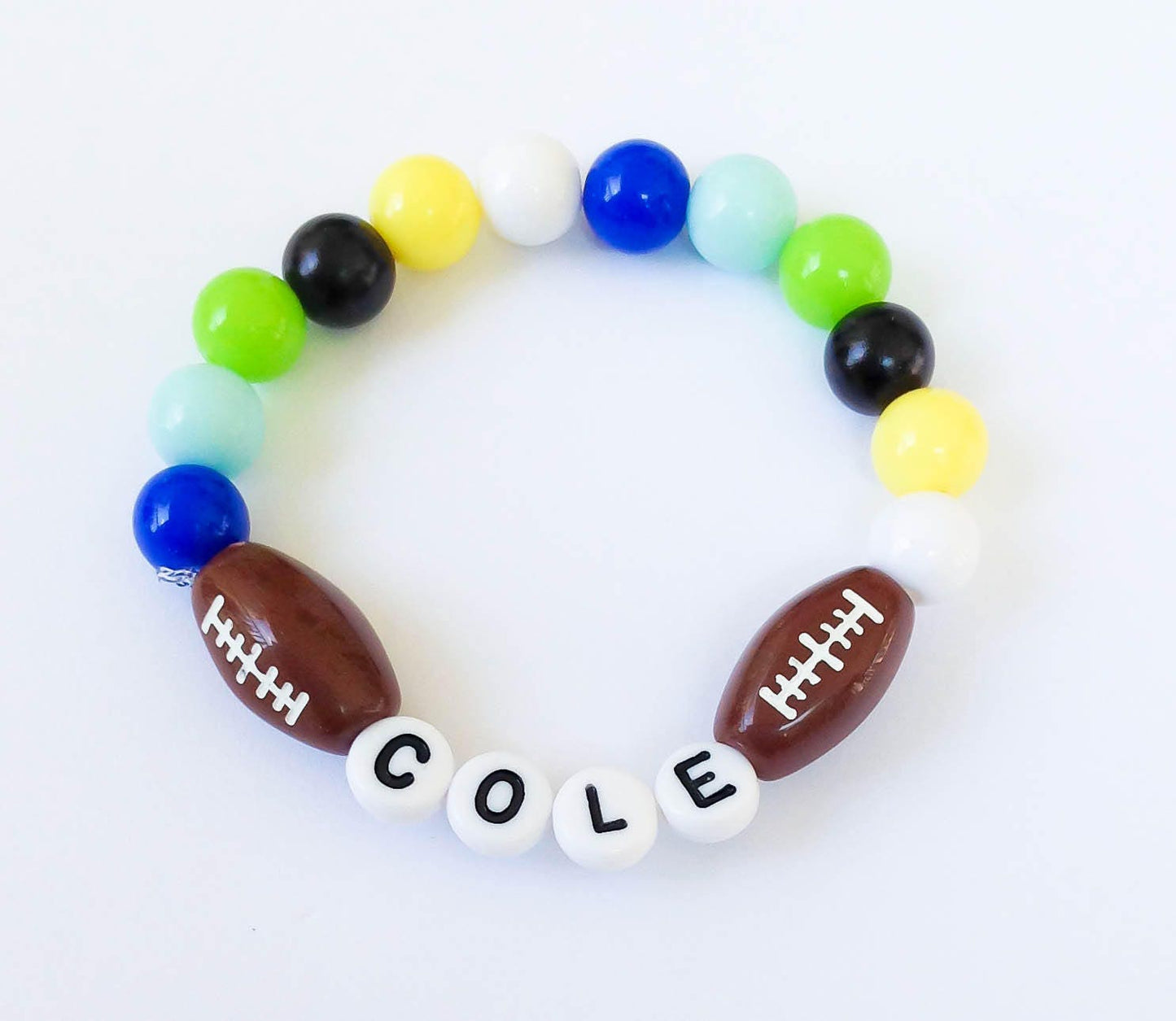 Football jewelry for little kids / toddler sport bracelet