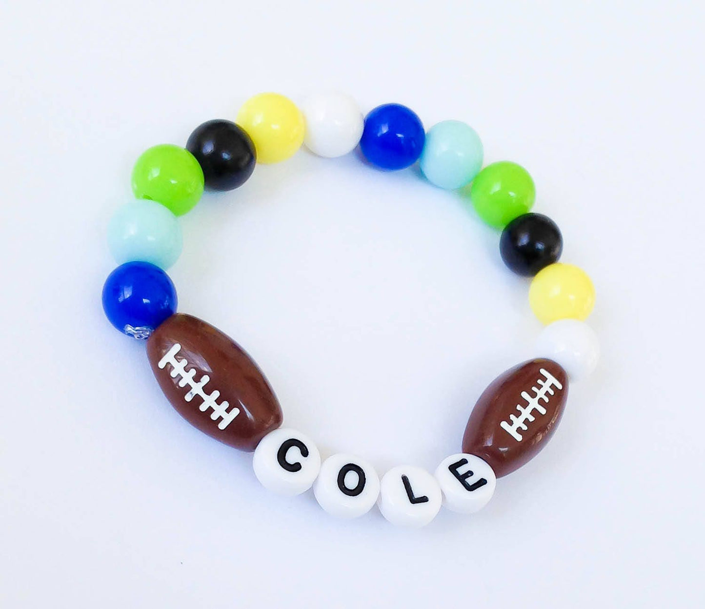 Football jewelry for little kids / toddler sport bracelet