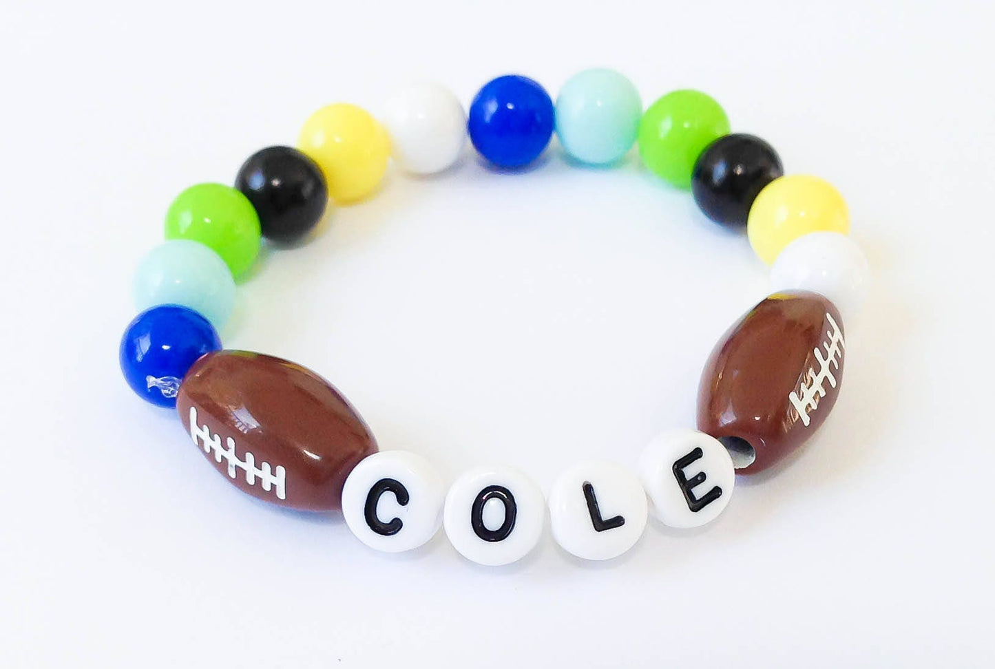 Football jewelry for little kids / toddler sport bracelet