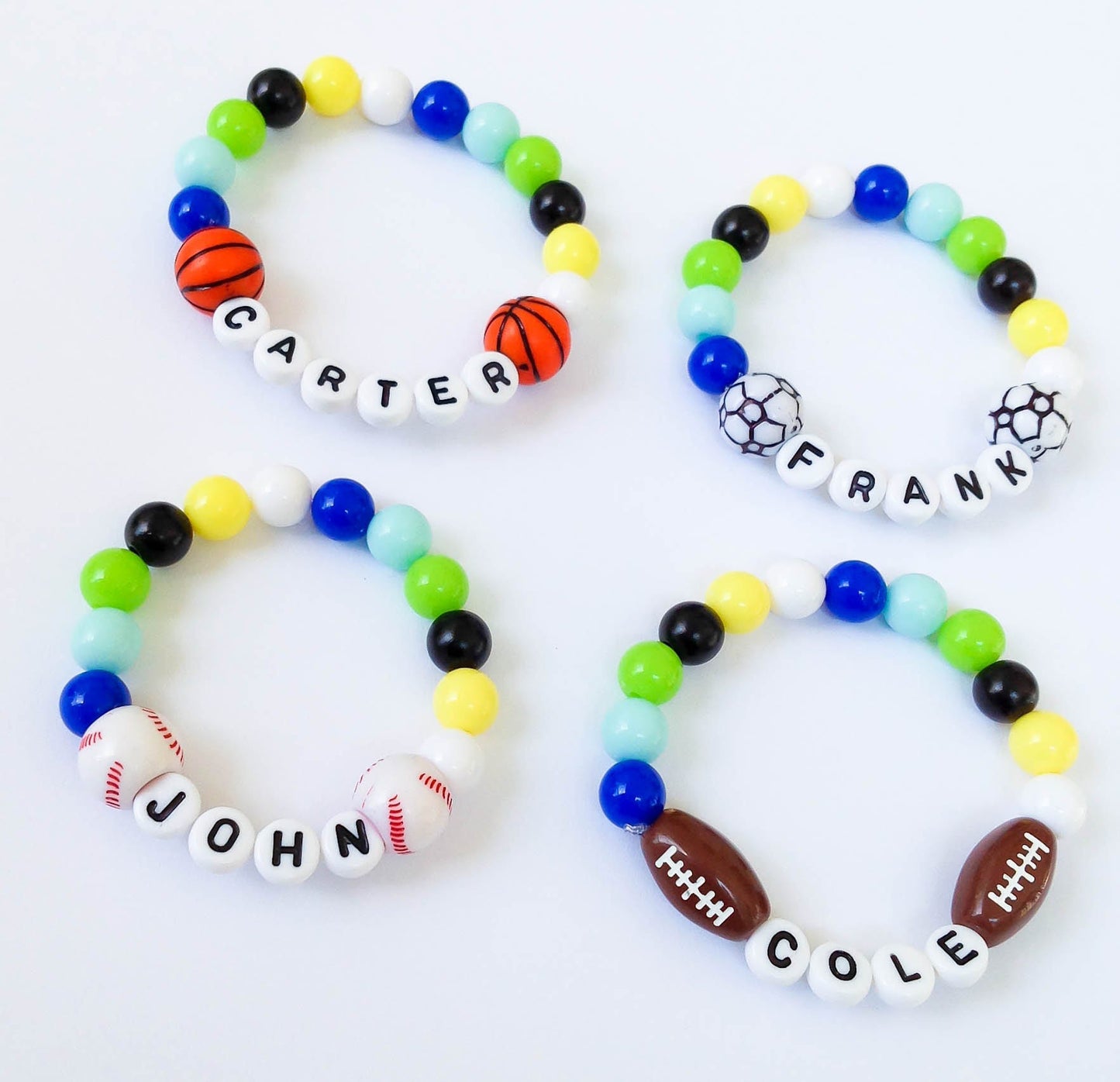Football jewelry for little kids / toddler sport bracelet