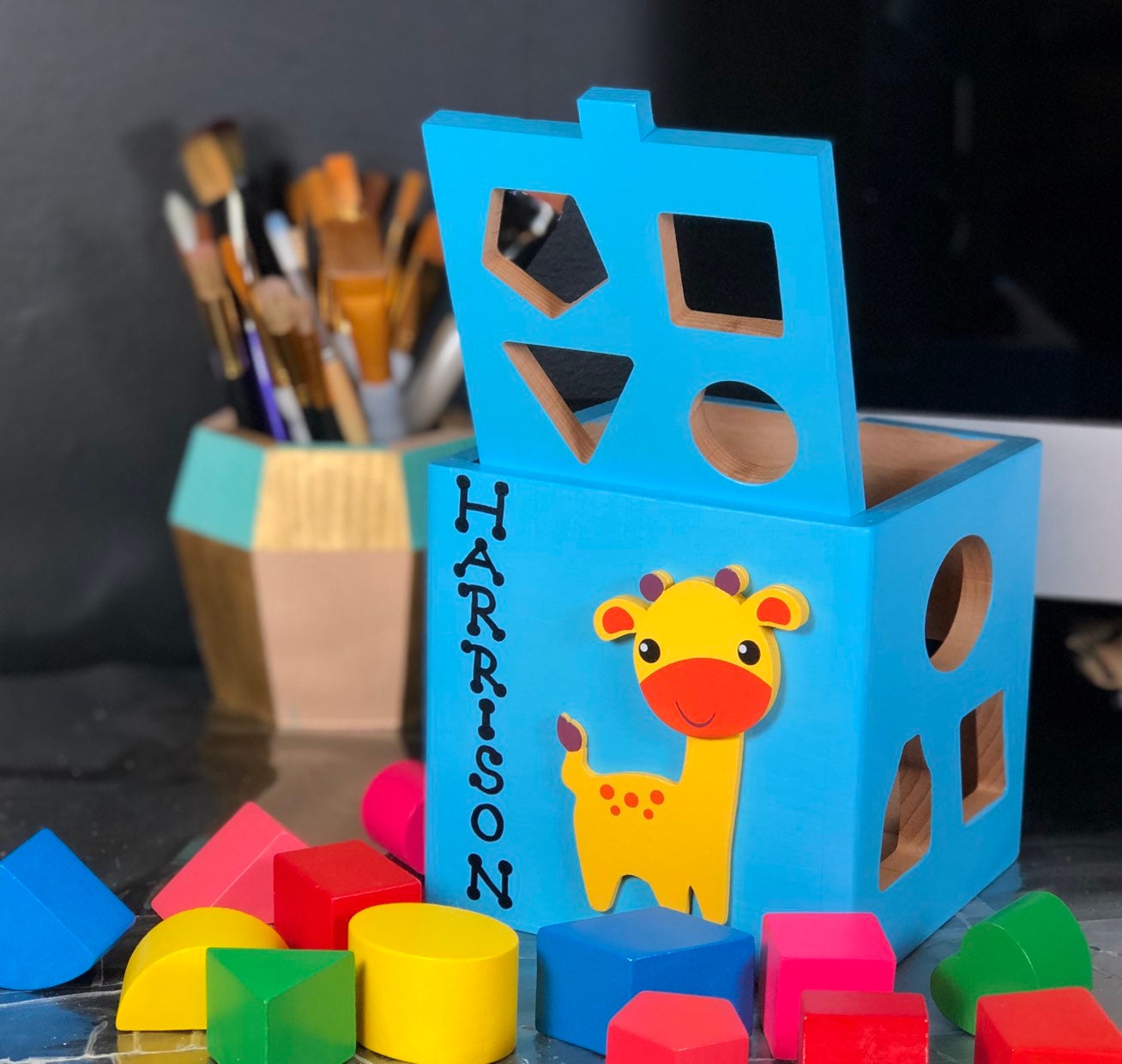 Frog baby toddler toys / wooden educational toys / Montessori education