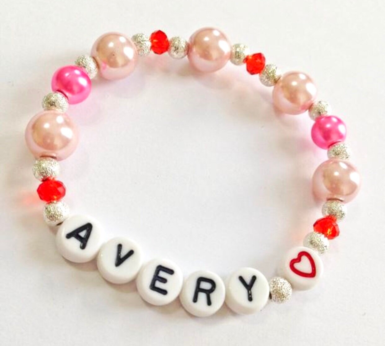 Valentines day gift for toddler girls / Heart bracelet valentines gift girls