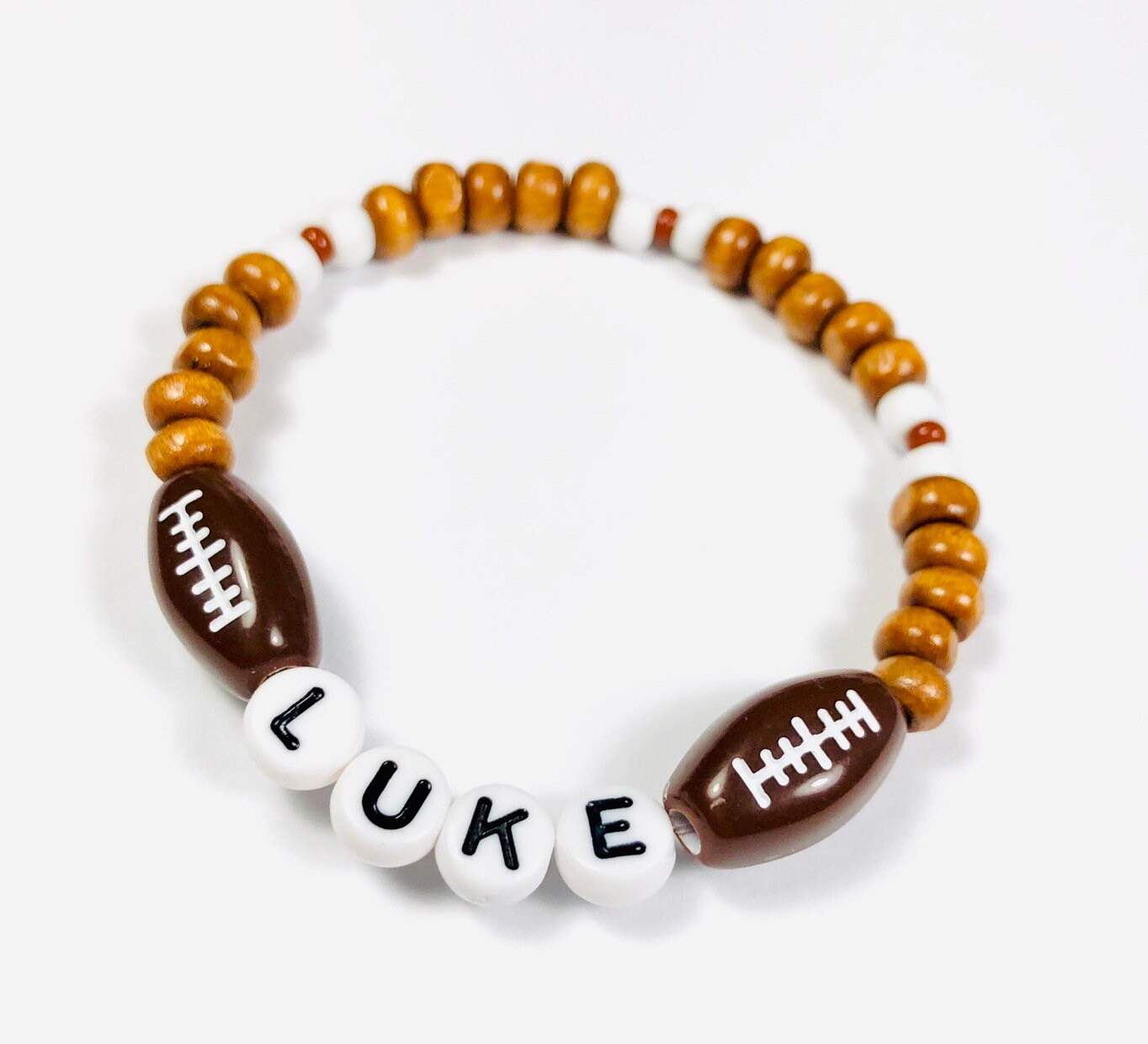 Soccer bracelet for boys / soccer bracelet for kids / kids jewelry / wooden kids bracelet