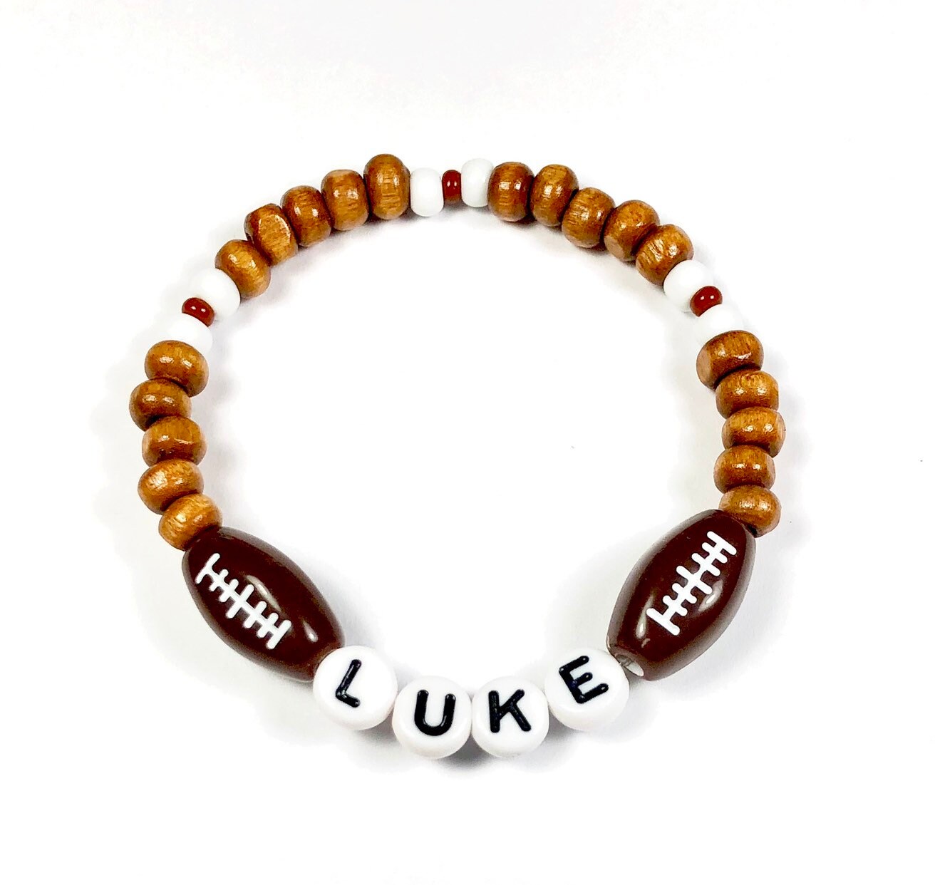 Football bracelet for boys personalized sport bracelets