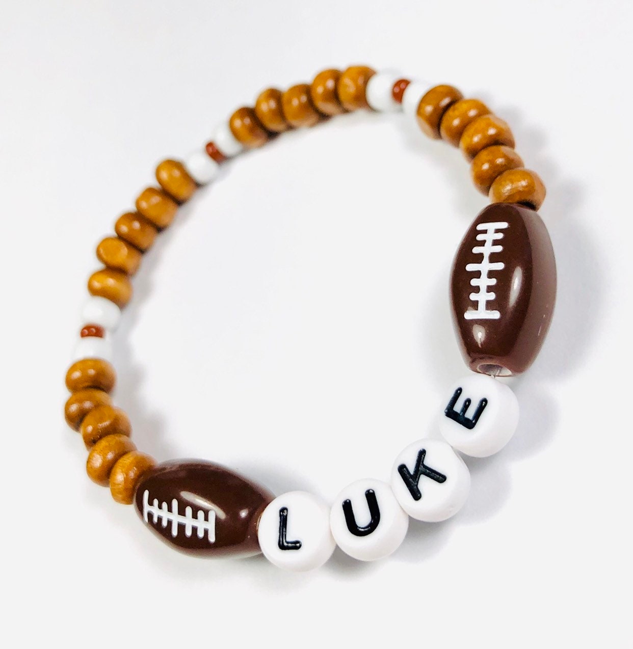 Football bracelet for boys personalized sport bracelets