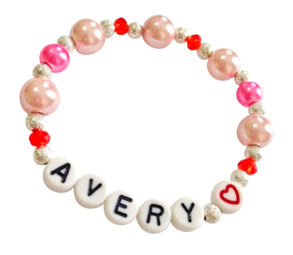 Valentines day gift for toddler girls / Heart bracelet valentines gift girls
