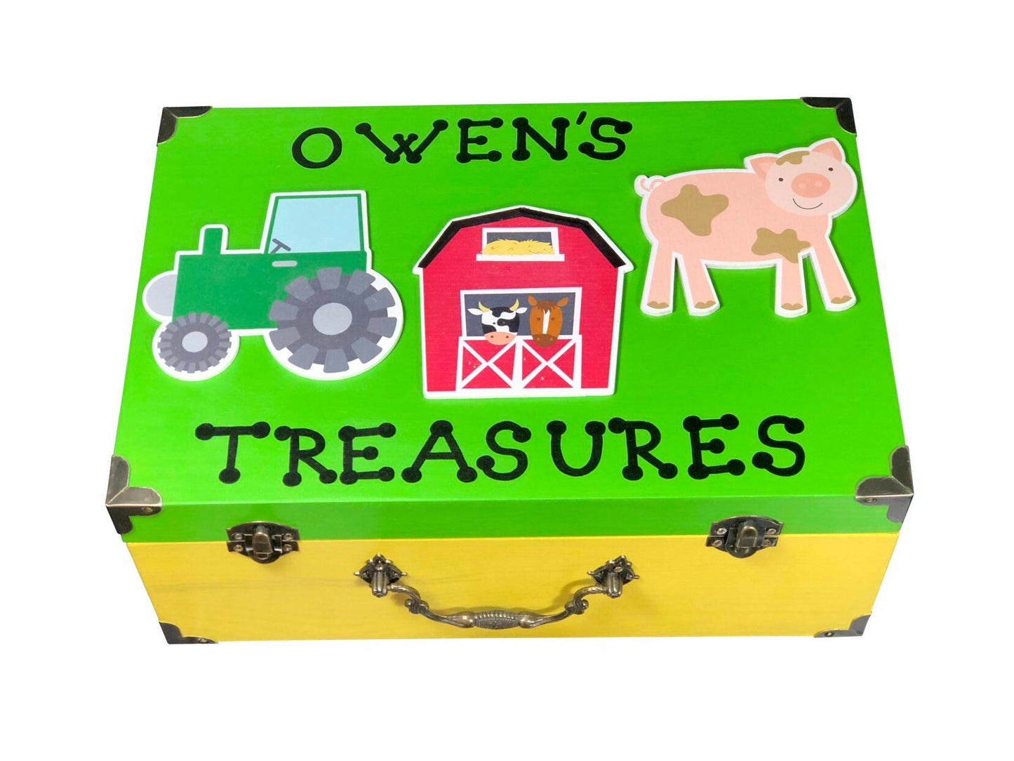 Boys military theme keepsake box / personalized kids boxes