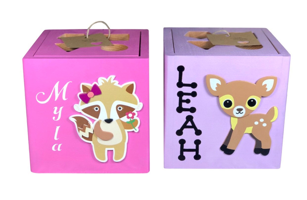 Wooden toys for 1 years old baby girl / custom Handmade in USA