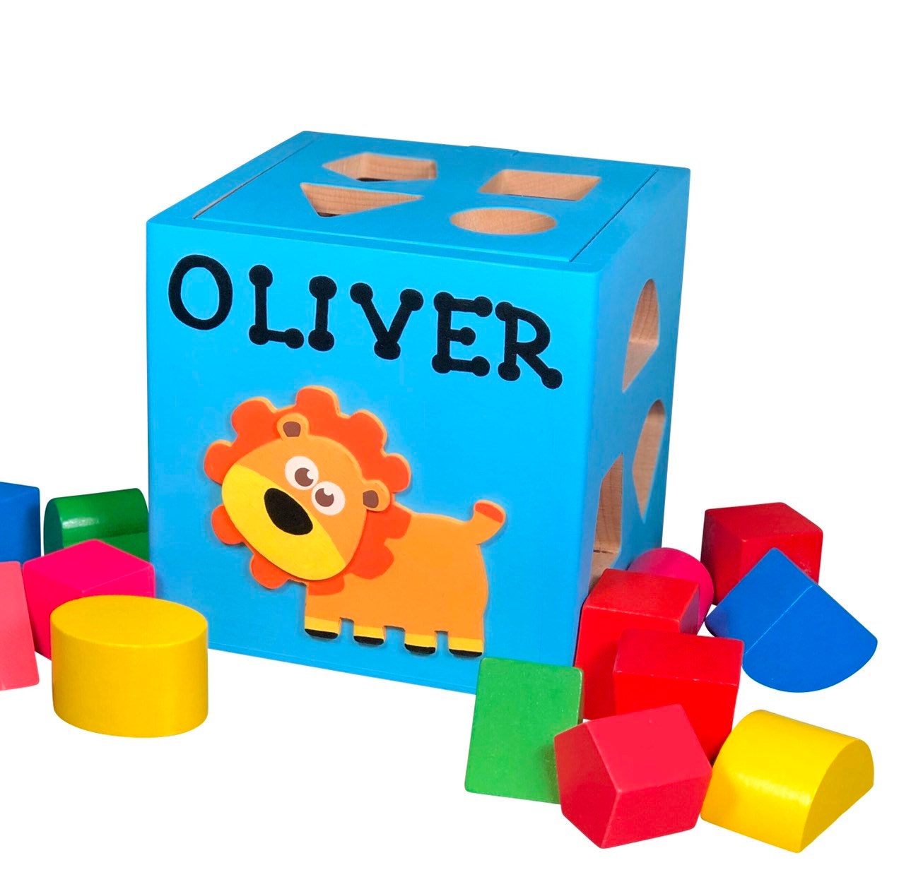 Forest animals wooden toys / fox shape sorter
