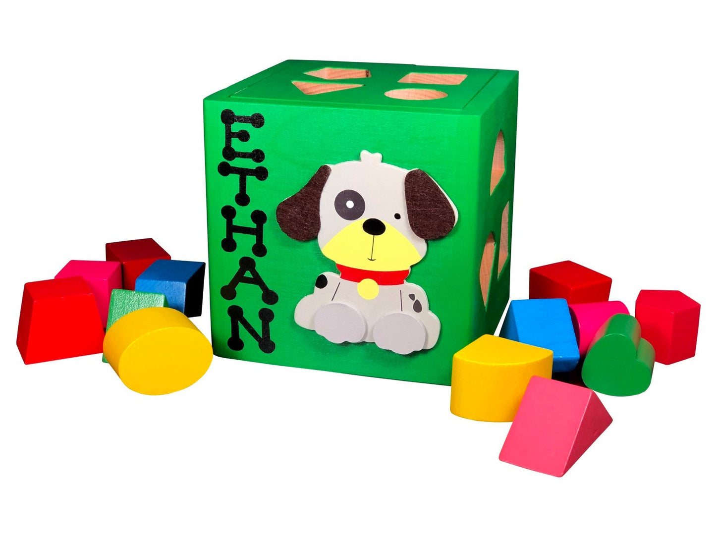 Wooden toys Waldorf / custom Dinosaur shape sorter