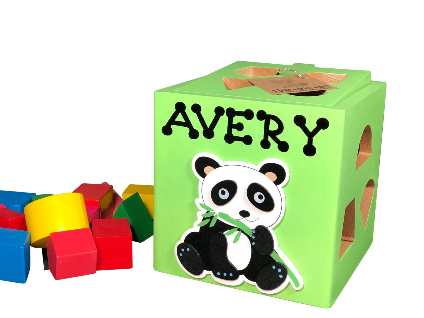Bumble bee wooden toys / custom pine wood shape sorter