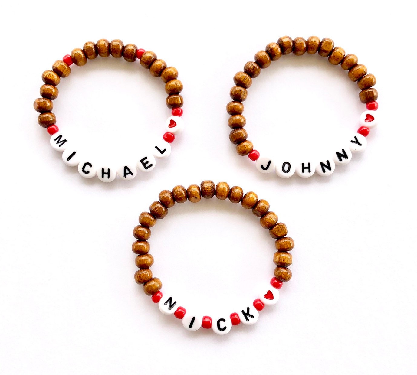 Valentines day gift for boys / Toddler valentines day gift, boys bracelet, heart bracelet, valentines gift for toddler, bracelet for toddler
