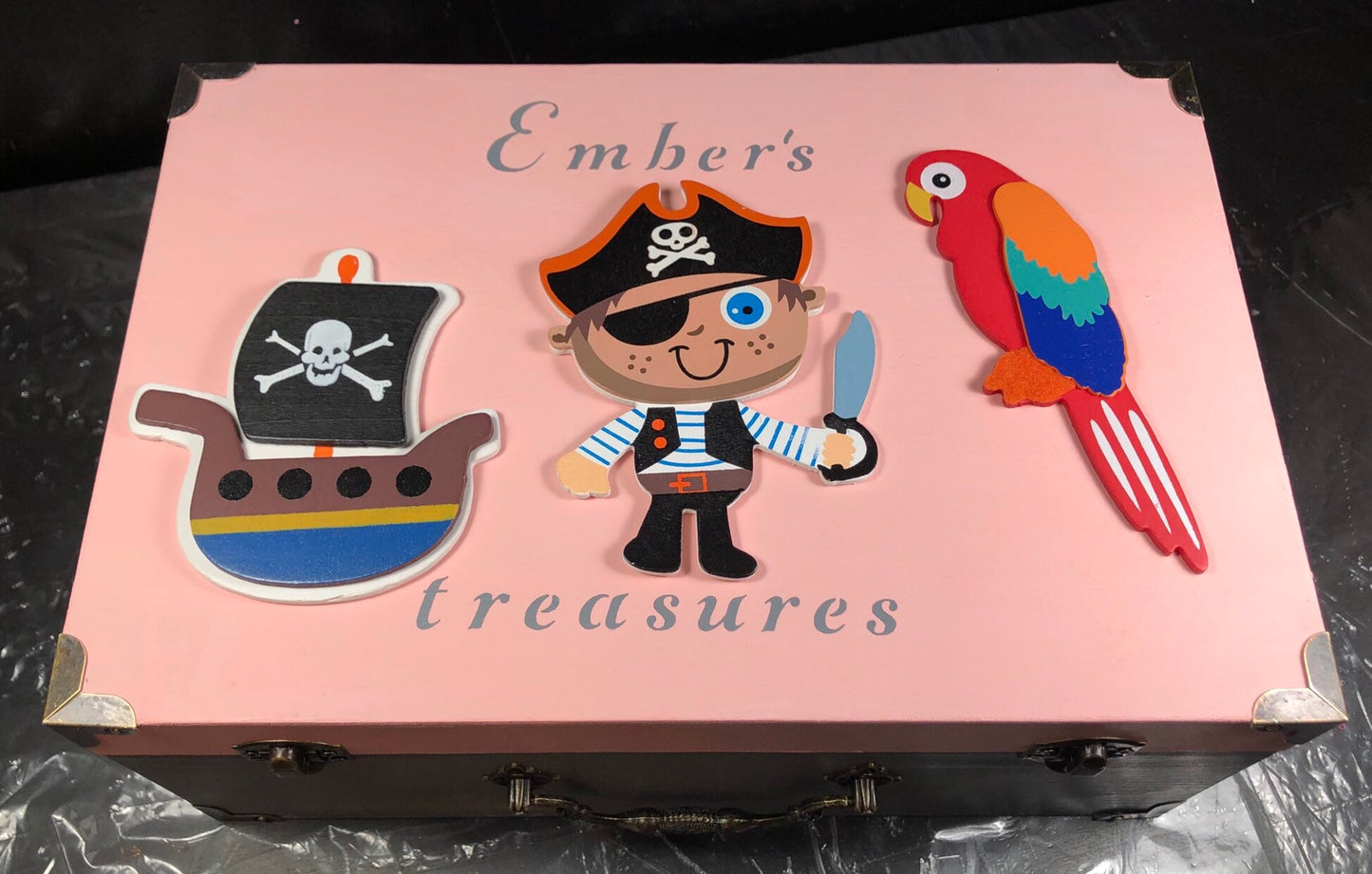 Boys military theme keepsake box / personalized kids boxes