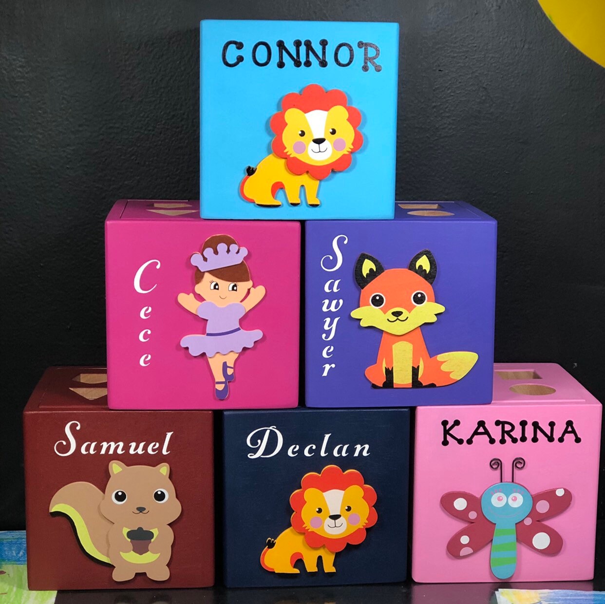 Sensory wooden toys / gift for boy / Backhoe shape sorter