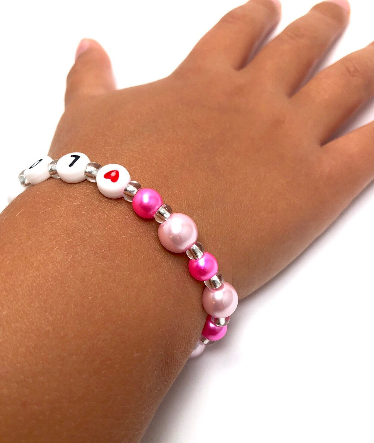 Valentines day gift for girls / Toddler valentines day gift / Girls heart bracelet