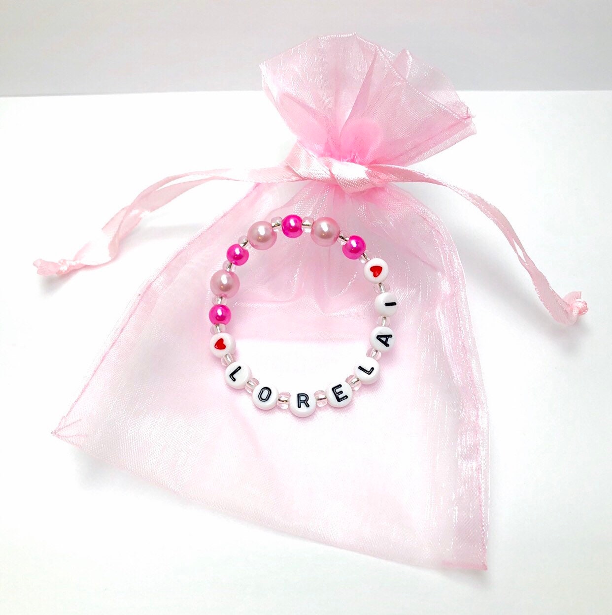 Valentines day gift for girls / Toddler valentines day gift / Girls heart bracelet