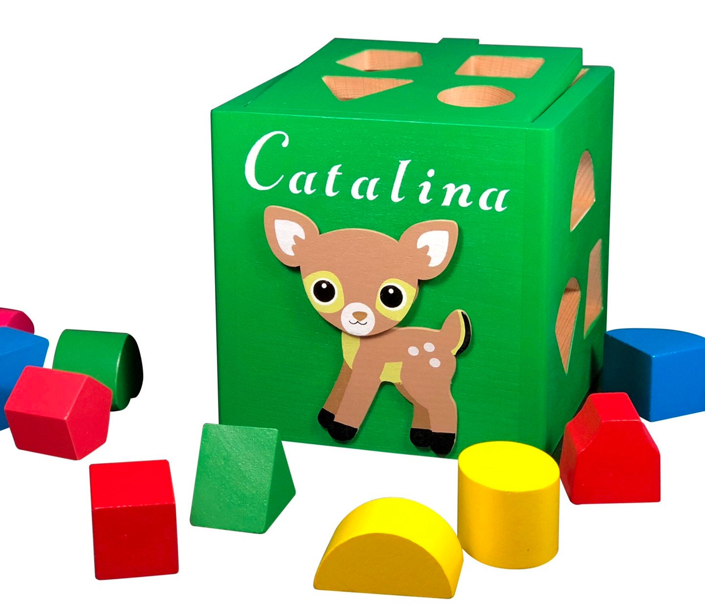 Baby toys / wooden baby toys / customized shape sorting box