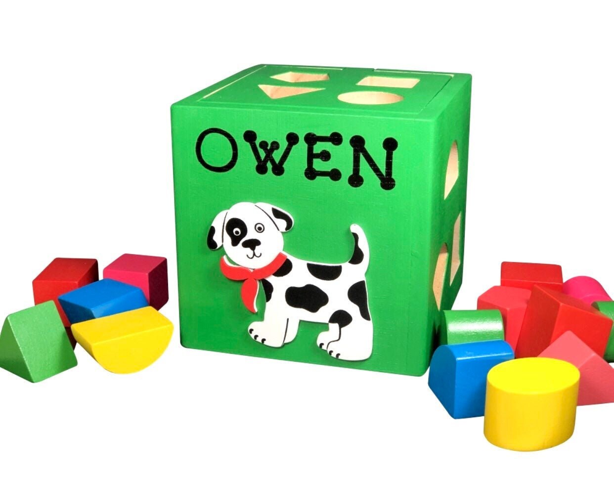 Personalized shape sorter /CustomToddlersWorld