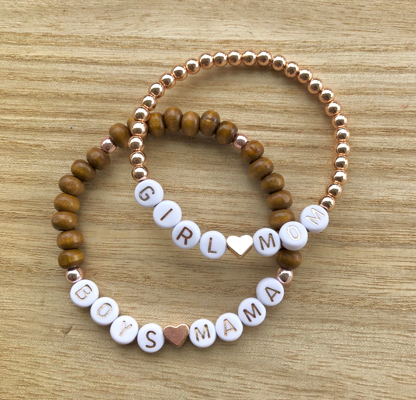 Girl mom bracelet / Girl's mom gift / New mom gift / custom bracelet