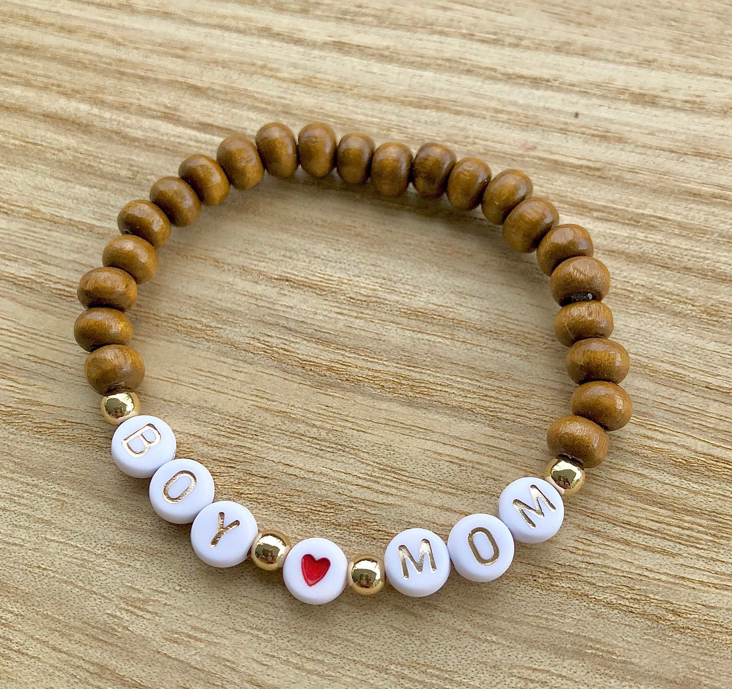 Mother's Day gift for grandma / Name bracelet rose gold / Heart bracelet / custom jewelry for women
