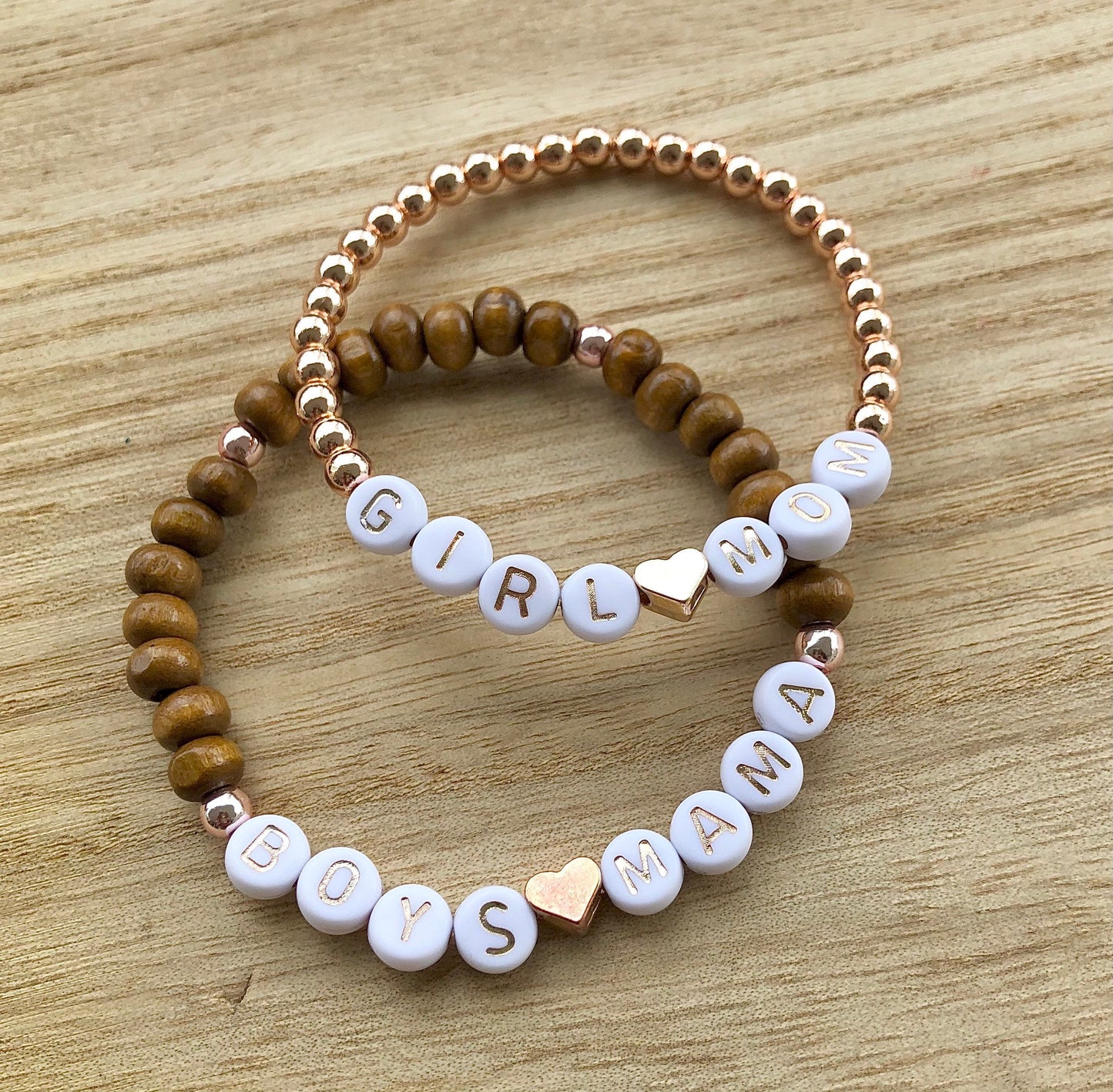 Girl mom bracelet / Girl's mom gift / New mom gift / custom bracelet