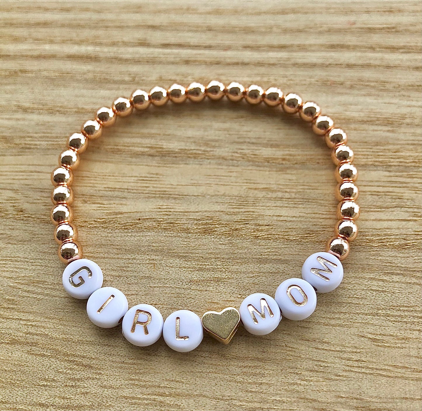 Girl mom bracelet / Girl's mom gift / New mom gift / custom bracelet