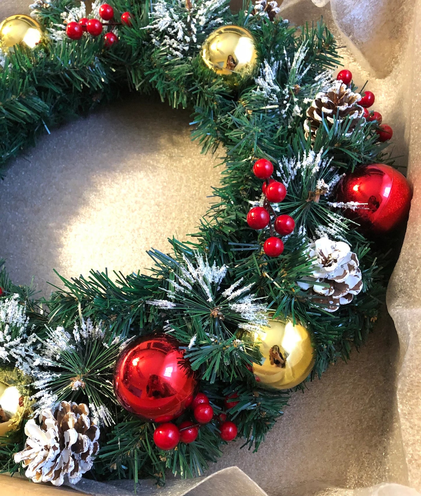 Christmas wreath for front door