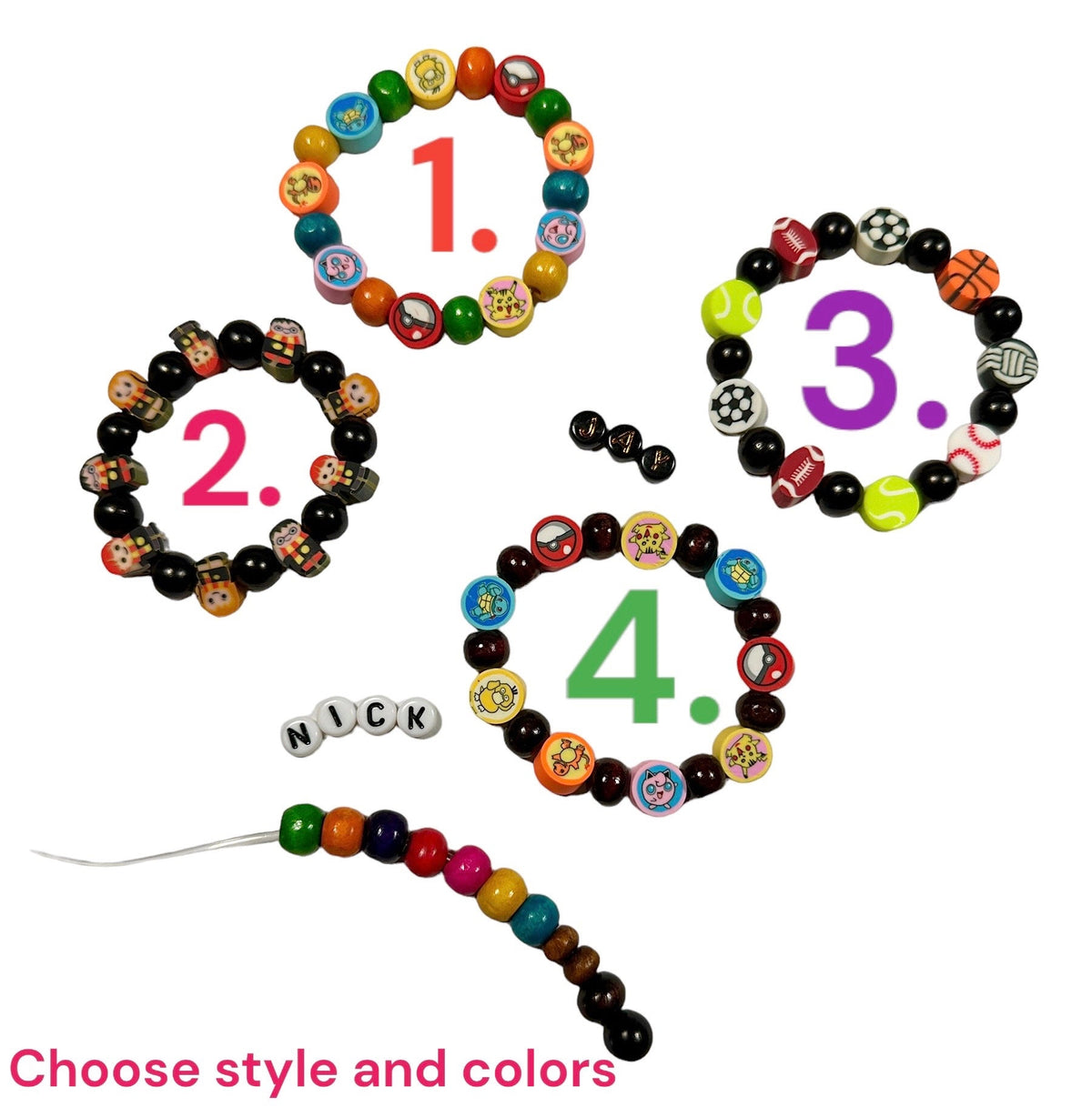 Personalized Superhero Inspired Name Bracelet | Custom Kids Stretch Bracelet | Comic Hero Birthday Gift for Boys