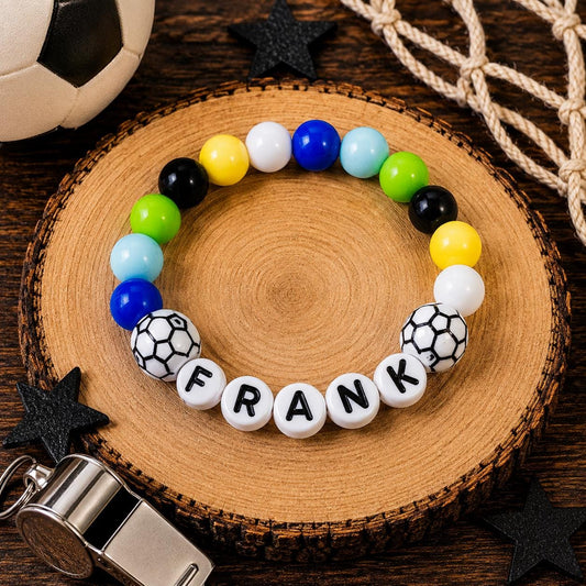Personalized Soccer Bracelet for boys | Custom Number Sport Gift For Kids | End Of Season Team Gift | Sports Birthday Party Favor