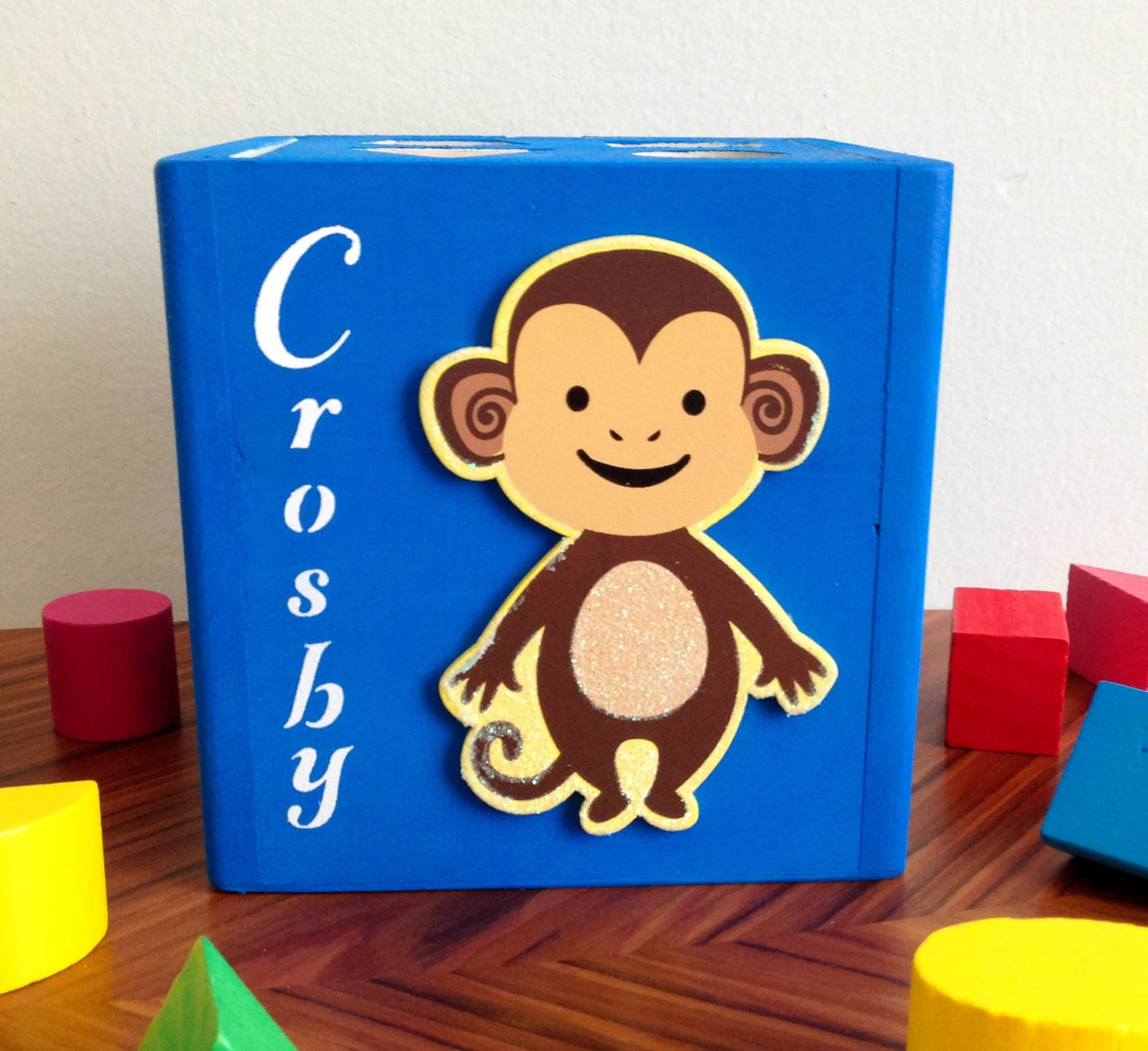 Monkey wooden baby toys / handmade toys in USA