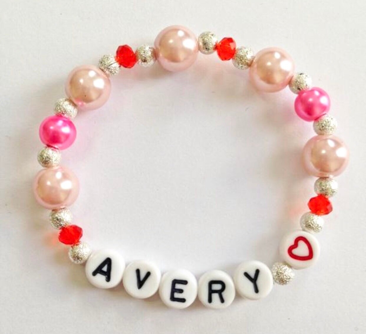 Valentines day gift for toddler girls / Heart bracelet valentines gift girls
