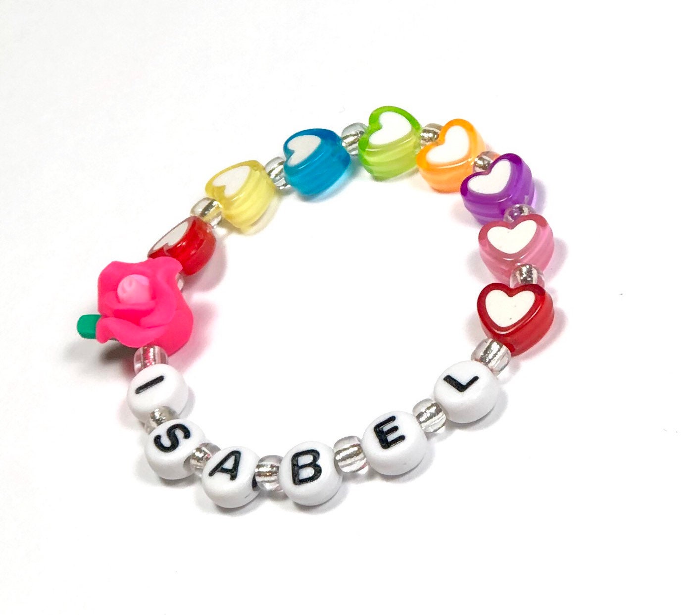 Valentines day gift for girls /  Heart bracelet for kids / Valentines gift for toddler girl jewelry