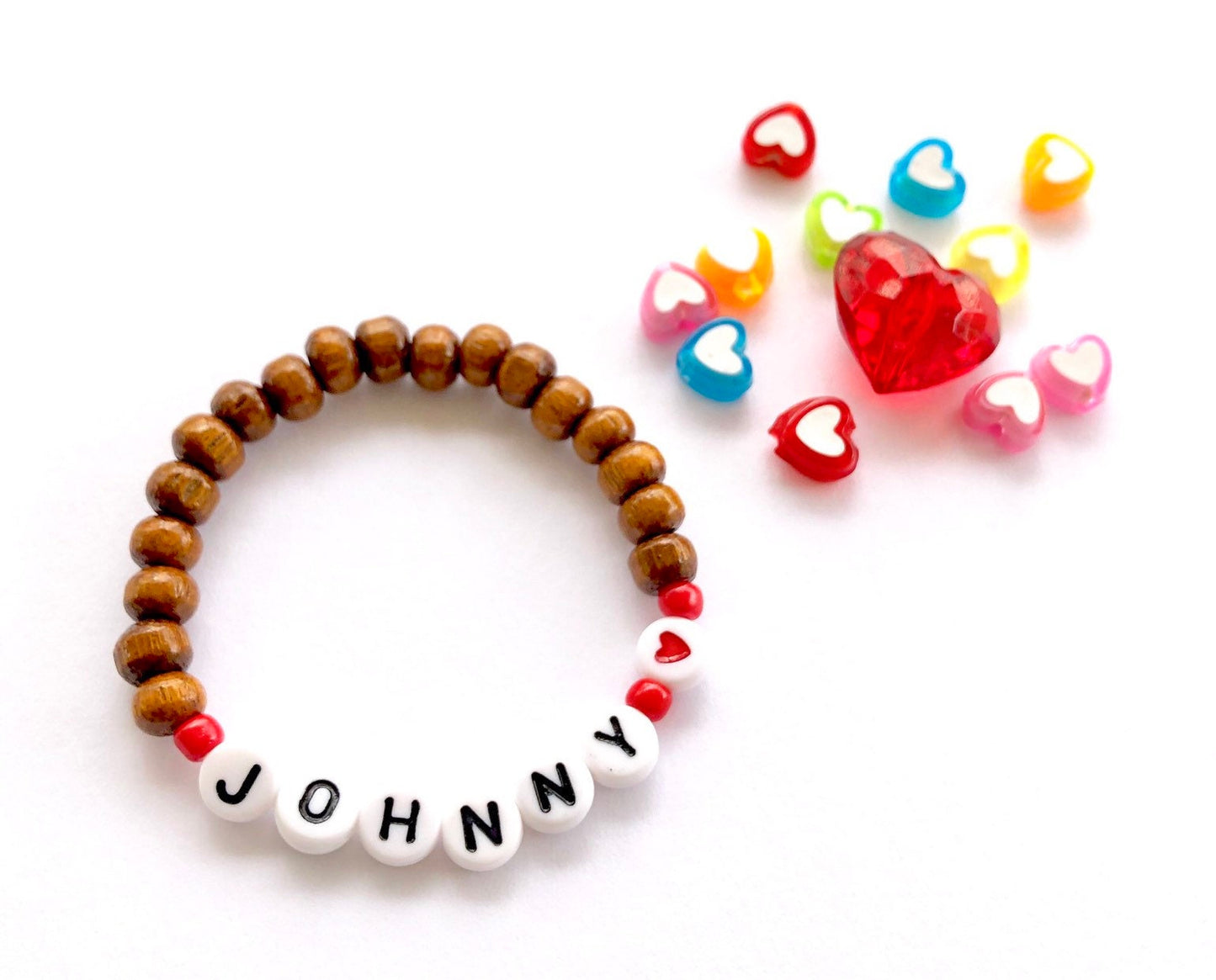 Valentines day gift for boys / Toddler valentines day gift, boys bracelet, heart bracelet, valentines gift for toddler, bracelet for toddler