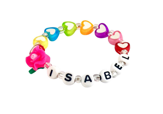 Valentines day gift for girls /  Heart bracelet for kids / Valentines gift for toddler girl jewelry