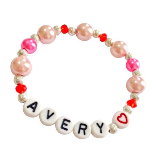 Valentine's Day gift for classmates /  Valentine class favors / VDay gift for kids / personalized bracelet boys girls