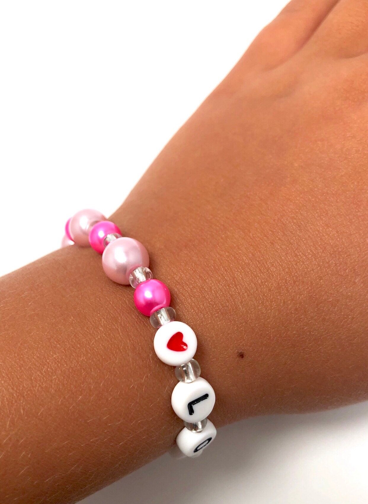 Valentines day gift for girls / Toddler valentines day gift / Girls heart bracelet