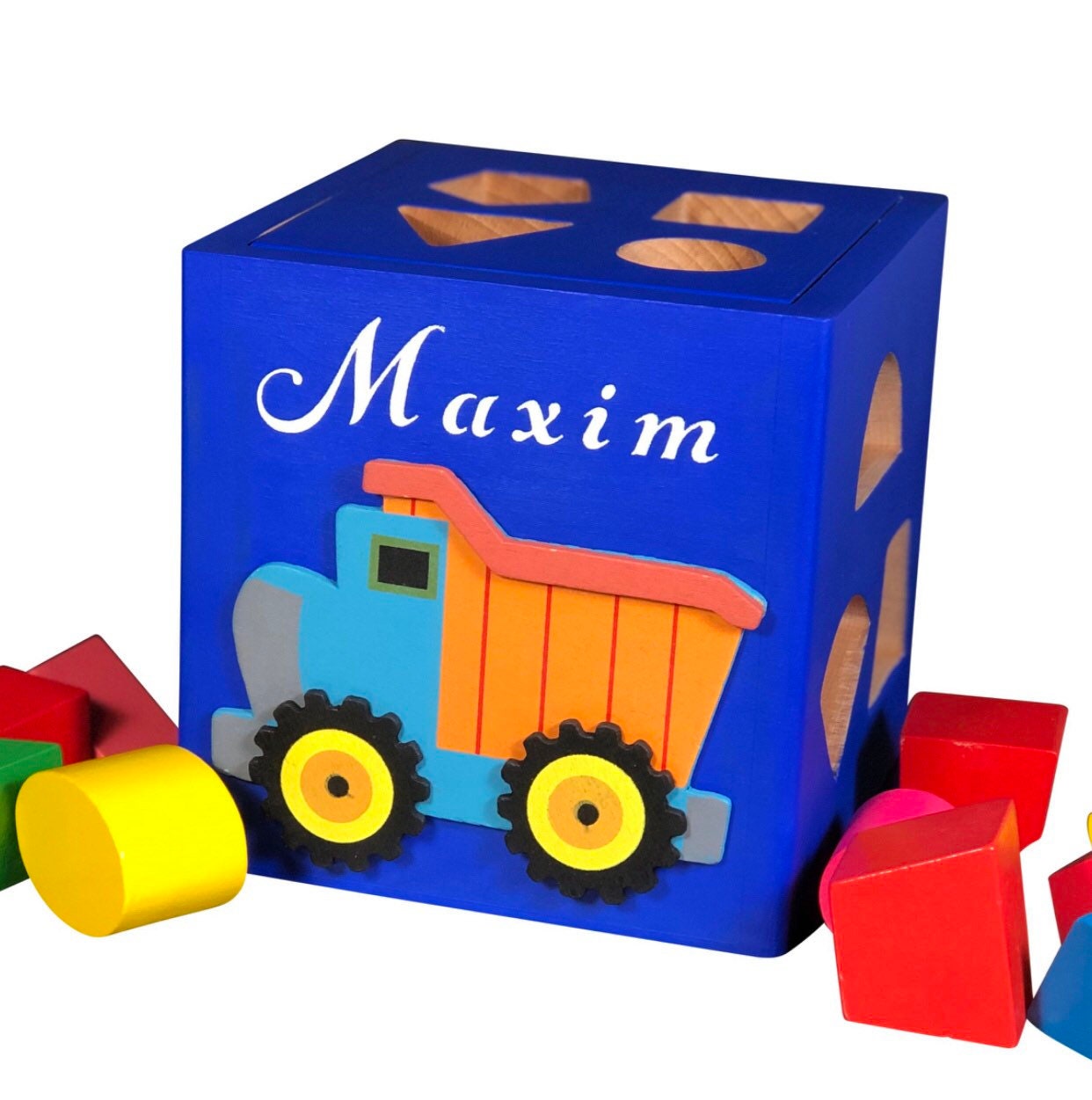 Toddler wood toys / custom shape sorter activity