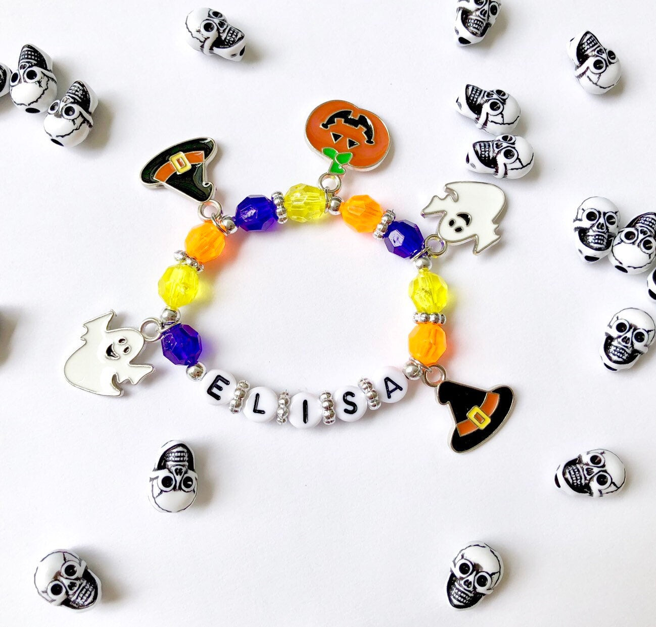 Halloween charm bracelet for girls