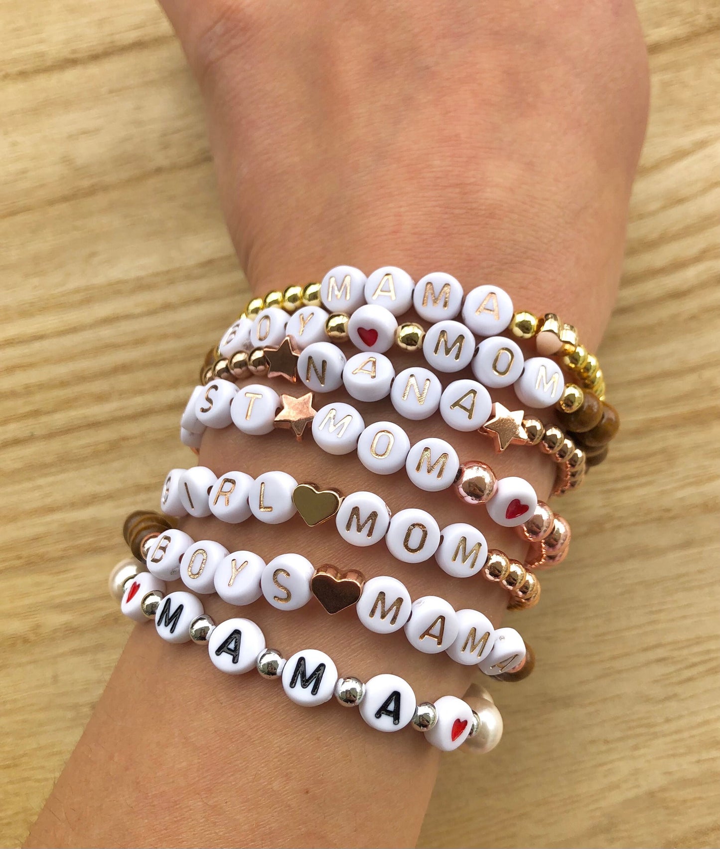 Girl mom bracelet / Girl's mom gift / New mom gift / custom bracelet