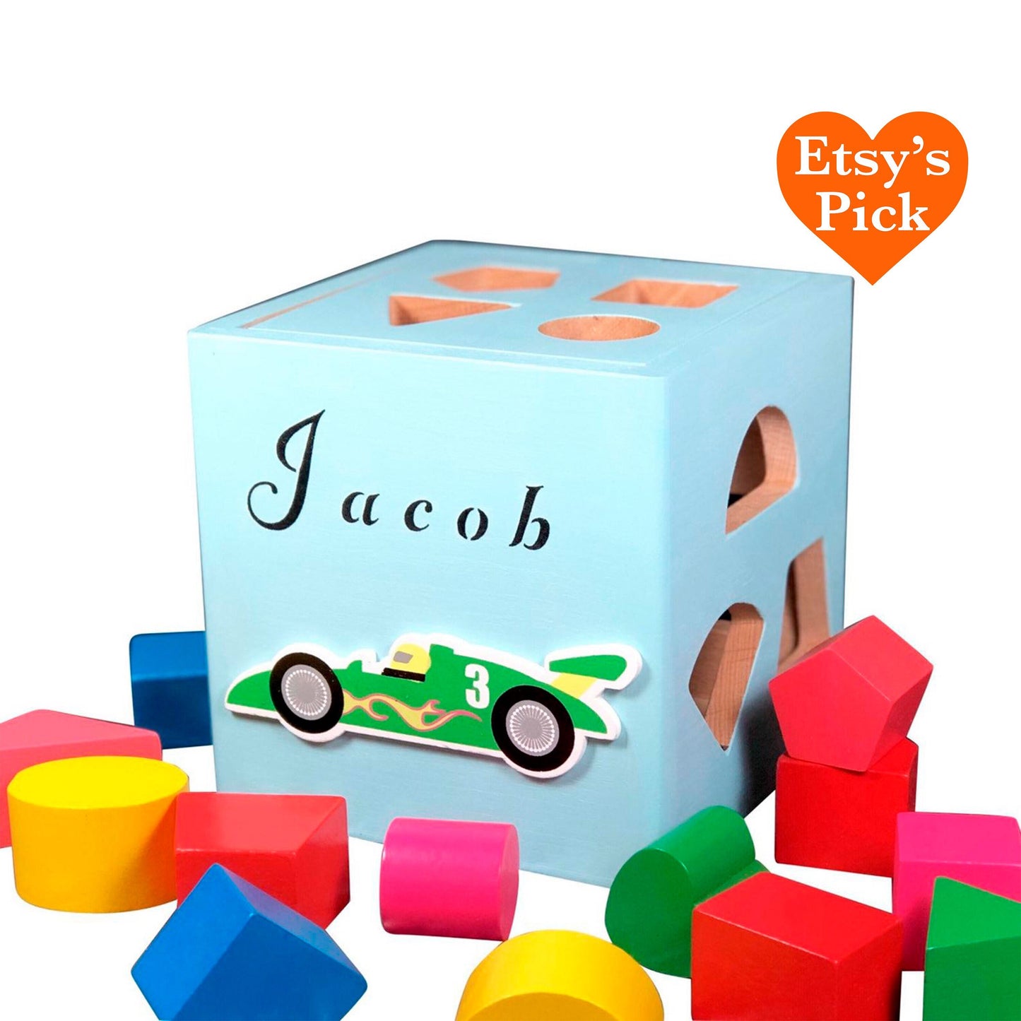 Eco friendly baby toys wooden car toy