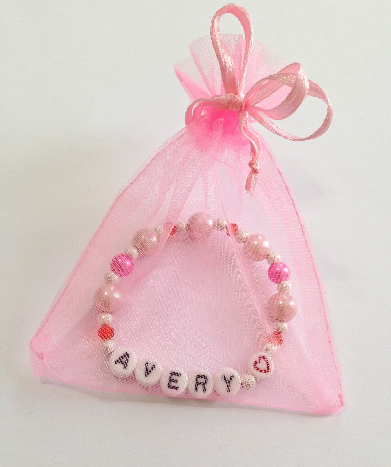 Valentines day gift for toddler girls / Heart bracelet valentines gift girls
