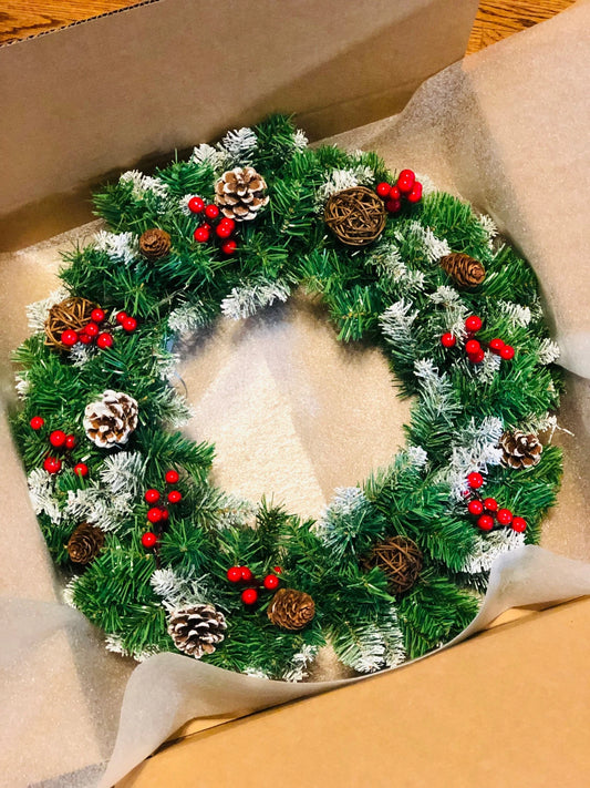 Prelit Christmas wreath