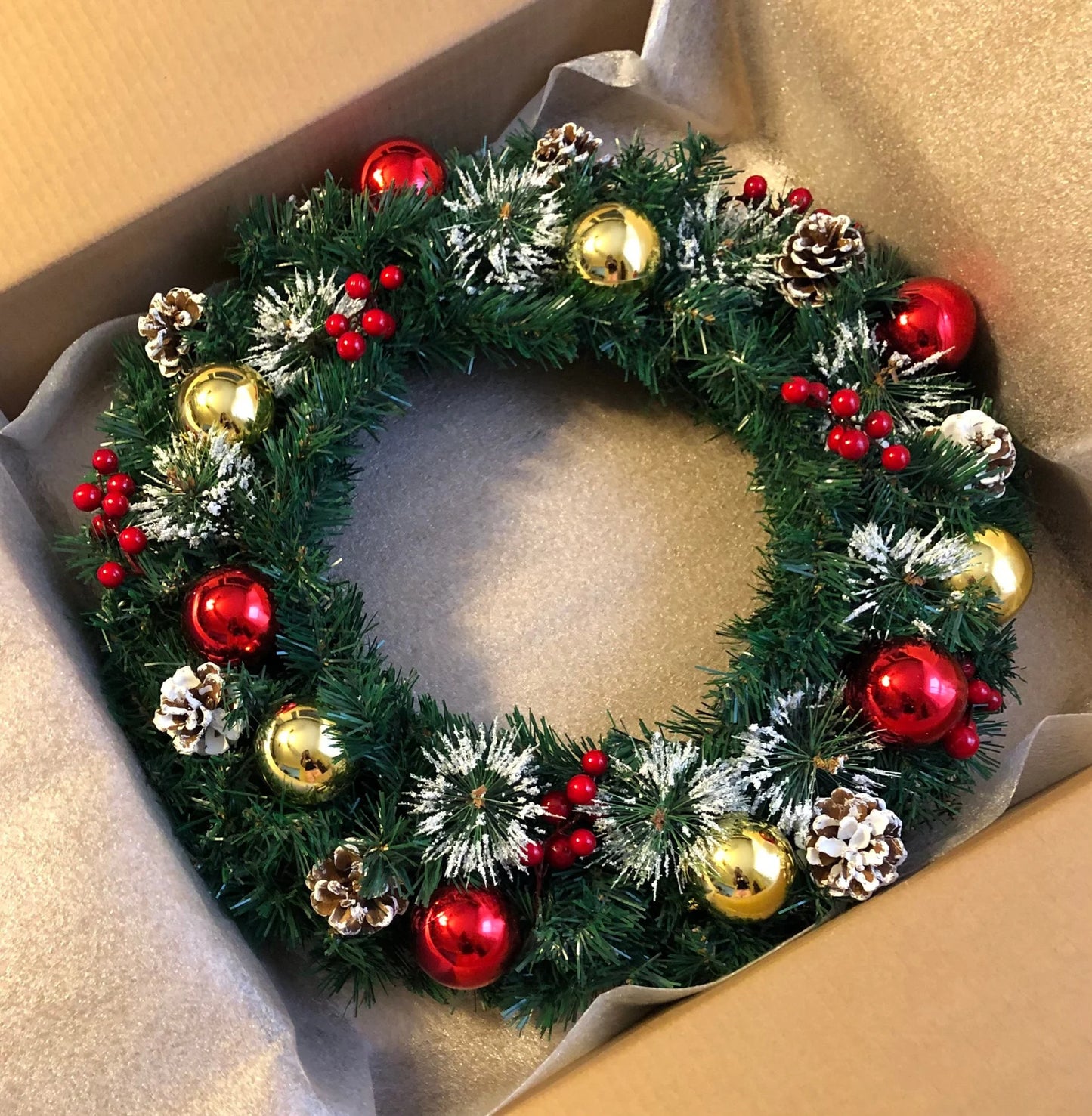 Christmas wreath for front door
